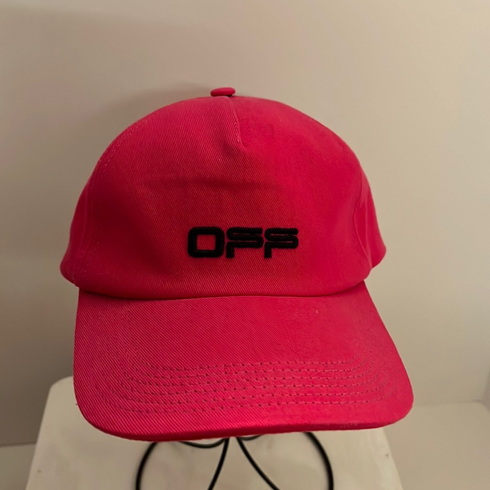 Off-White Baseball Cap - Dark Pink - image 1